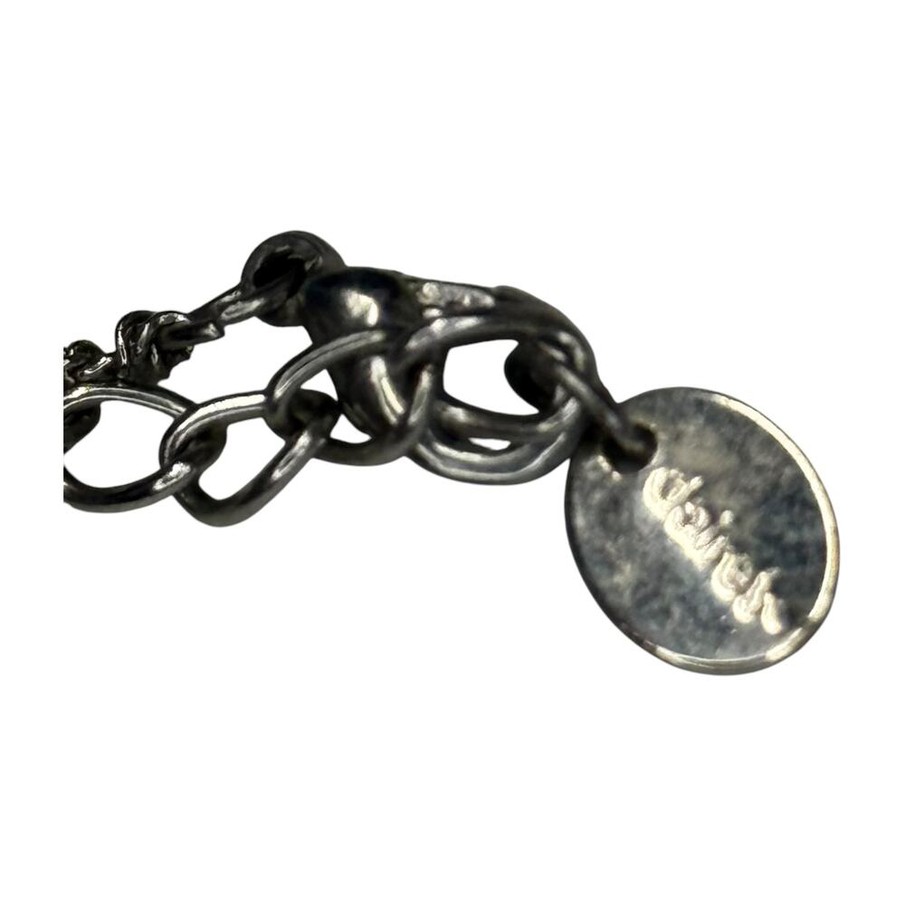 Claires Sisters Forever Split Heart Enamel Pendant Necklace Silver Tone - Picture 4 of 6